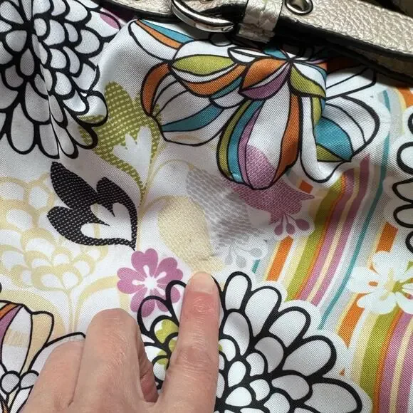 Rosetti Vegan Purse twist handle shoulder bag floral flower - Picture 11 of 16